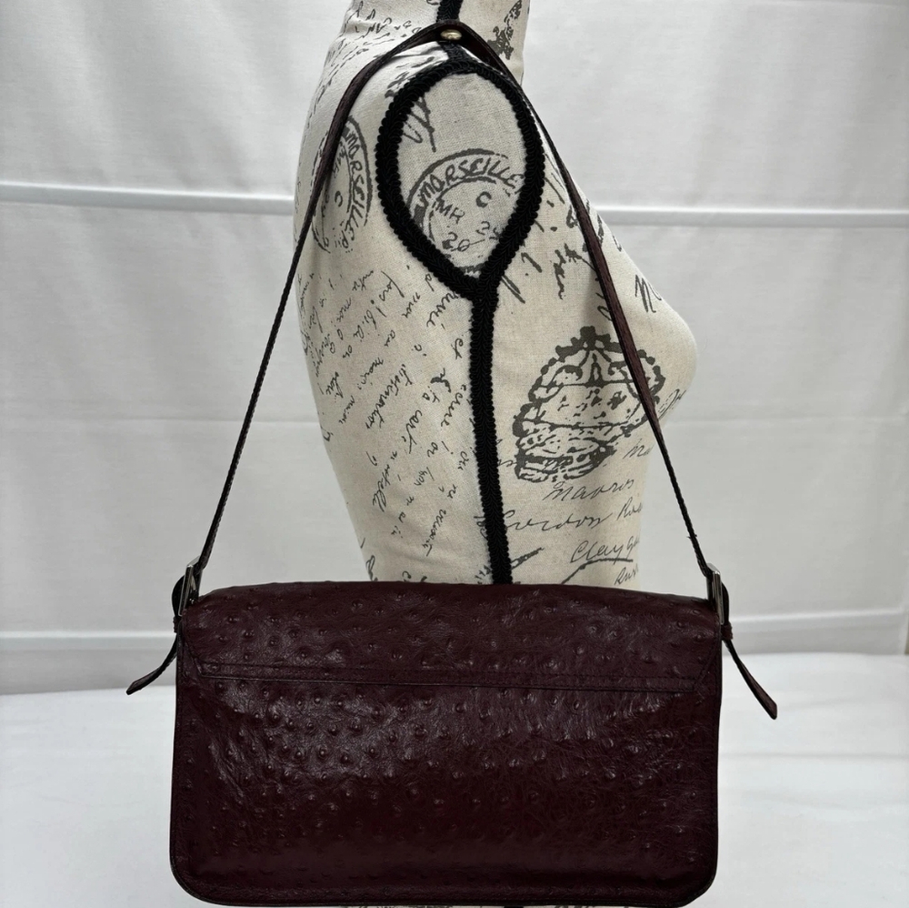 Tosca Blu Rectangular Genuine Leather Purple/Burg… - image 4